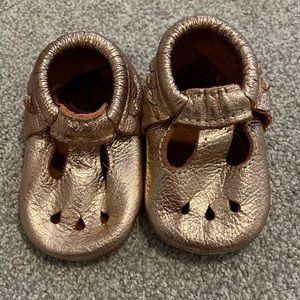 Freshly Picked Rose Gold Moccasins